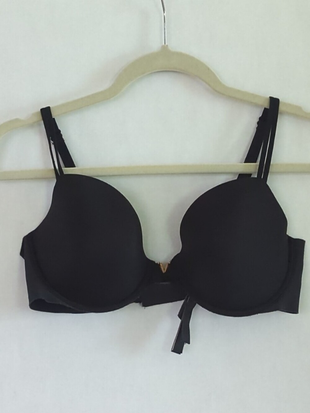 Victoria's Secret  Black Lined Demi Cup Underwire Bra Size 34D